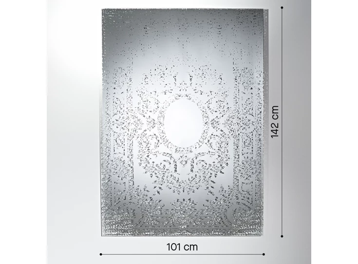 Afmetingen Spiegel Oxide L 2754.201 rechthoekig Deknudt Mirrors