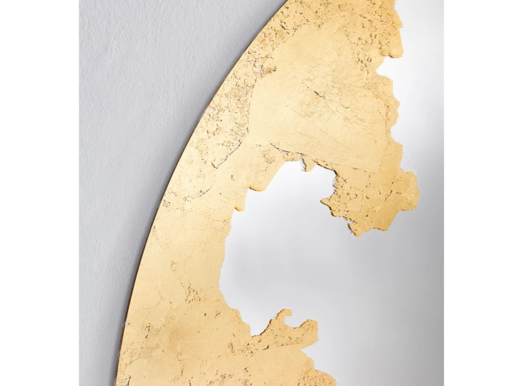 Bovenkant Spiegel Ornato Round L 2909.311 rond goud Deknudt Mirrors