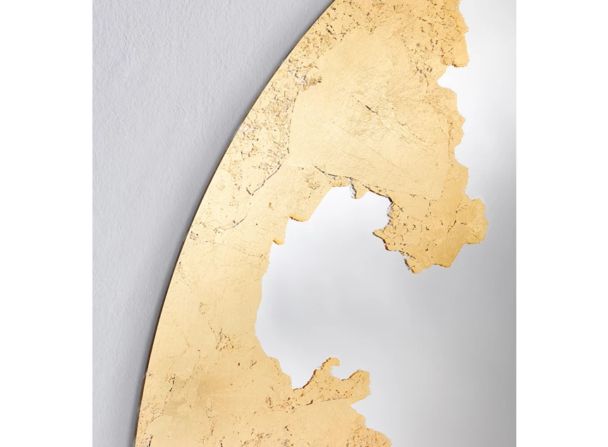 Bovenkant Spiegel Ornato Round L 2909.311 rond goud Deknudt Mirrors