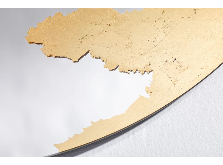 Liggend Spiegel Ornato Round L 2909.311 rond goud Deknudt Mirrors