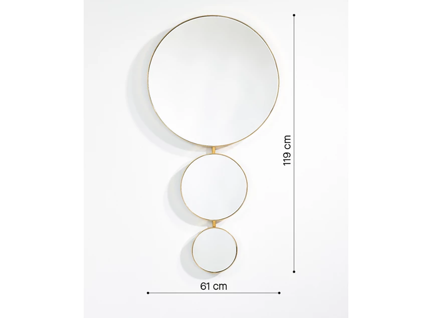 Afmetingen Spiegel Opera 8112.BFB goud Deknudt Mirrors