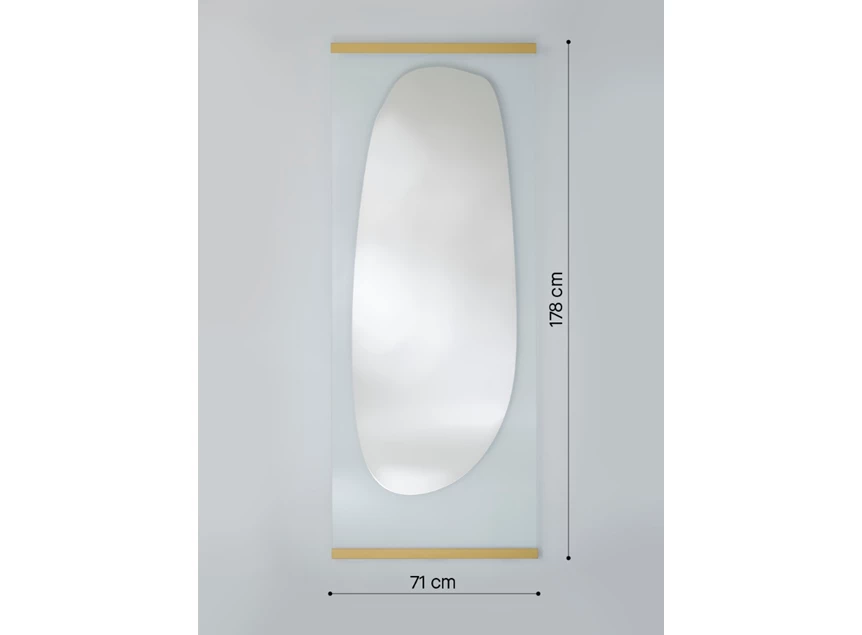 Afmetingen Spiegel Obu 2823.311 rechthoekig Deknudt Mirrors