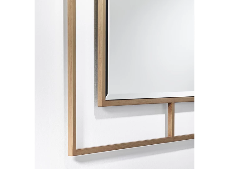 Detail Spiegel Nico Bronze Square 8109.BSB vierkant brons Deknudt Mirrors