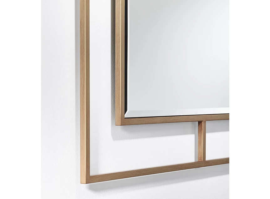 Detail Spiegel Nico Bronze Square 8109.BSB vierkant brons Deknudt Mirrors