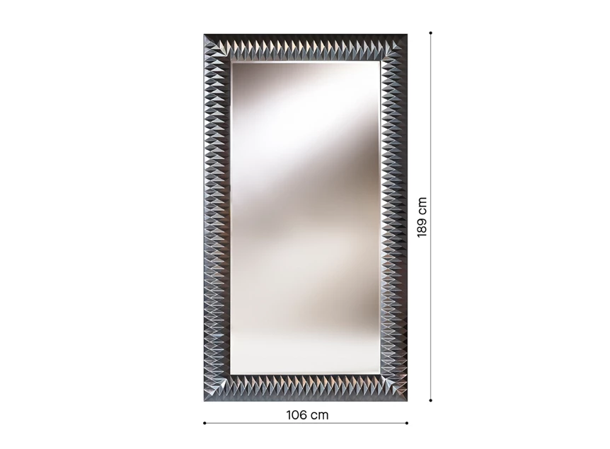 Afmetingen Spiegel Nico L Silver 2758.262 rechthoekig zilver Deknudt Mirrors