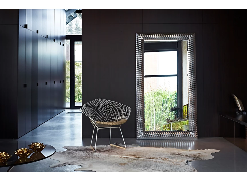 Sfeerfoto Spiegel Nico L Silver 2758.262 rechthoekig zilver Deknudt Mirrors