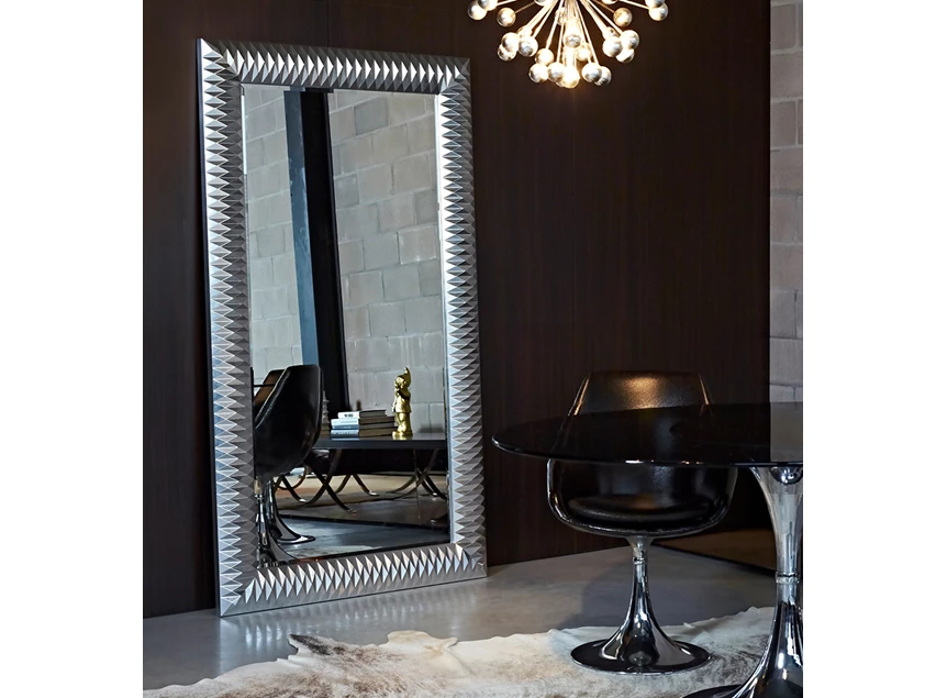 Zijkant Spiegel Nico L Silver 2758.262 rechthoekig zilver Deknudt Mirrors