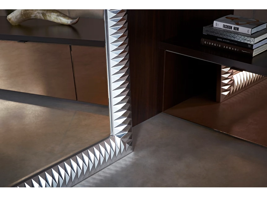 Onderkant Spiegel Nico L Silver 2758.262 rechthoekig zilver Deknudt Mirrors