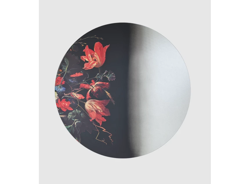 Spiegel Museo 2879.281 rond bloemen kunst Deknudt Mirrors