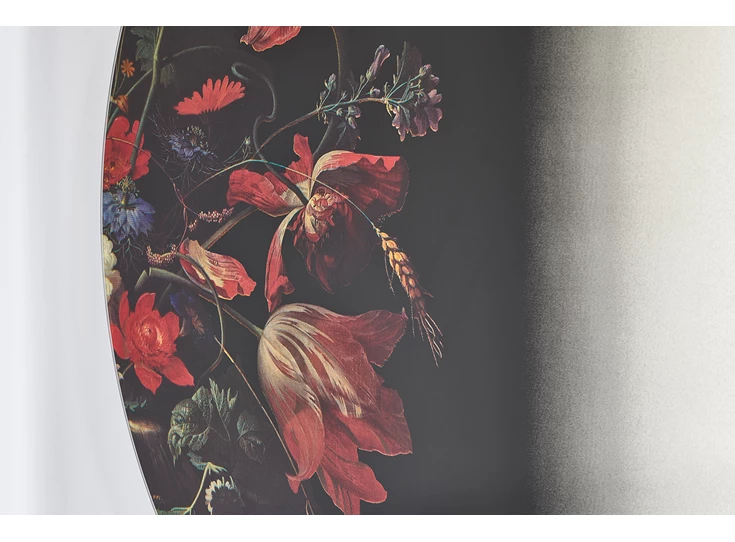 Detail Spiegel Museo 2879.281 rond bloemen kunst Deknudt Mirrors