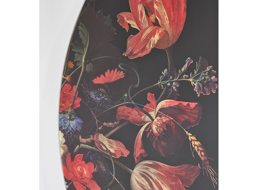 Inzoom Spiegel Museo 2879.281 rond bloemen kunst Deknudt Mirrors