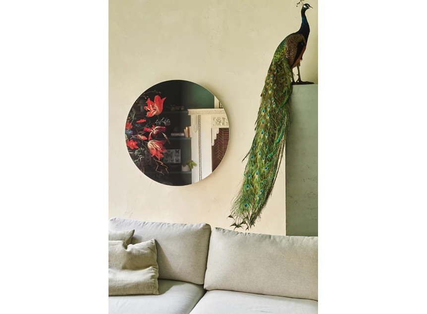Sfeerfoto Spiegel Museo 2879.281 rond bloemen kunst Deknudt Mirrors