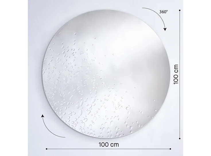 Afmetingen Spiegel Matin 2908.301 rond handwerk Deknudt Mirrors