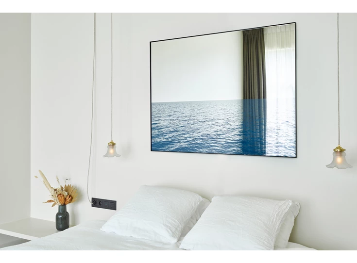 Slaapkamer Spiegel Maro 2896.281 rechthoekig kunstwerk zee Deknudt Mirrors