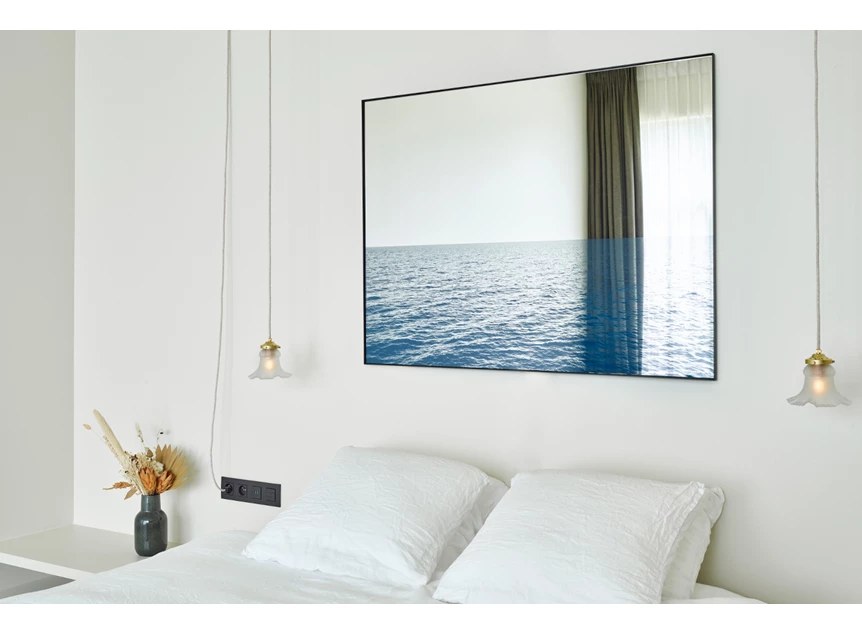 Slaapkamer Spiegel Maro 2896.281 rechthoekig kunstwerk zee Deknudt Mirrors