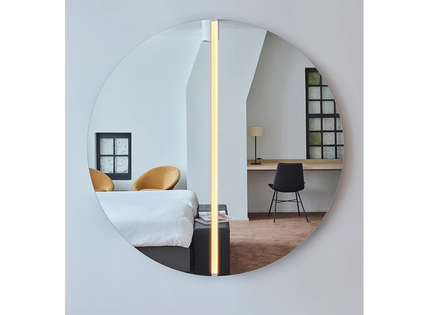 Front Spiegel Luna Light Round M 2869.390 rond Deknudt Mirrors