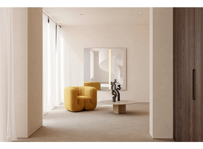 Sfeerfoto Spiegel Luna Light Rect M 2869.290 vierkant Deknudt Mirrors