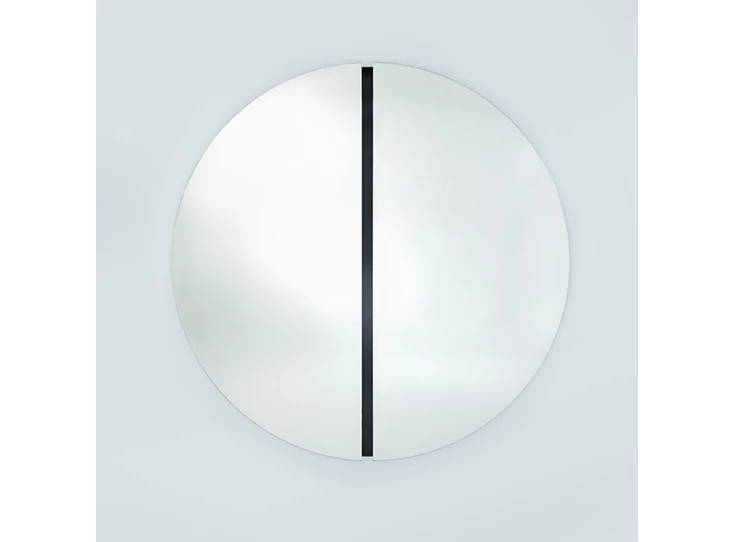 Spiegel Luna Black Round M 2869.350 rond Deknudt Mirrors