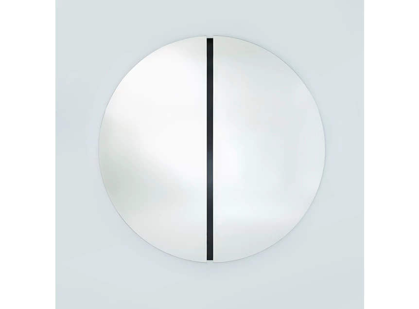 Spiegel Luna Black Round M 2869.350 rond Deknudt Mirrors