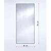 Afmetingen Spiegel Lucka Outdoor Black XL 2900.451 rechthoekig Deknudt Mirrors