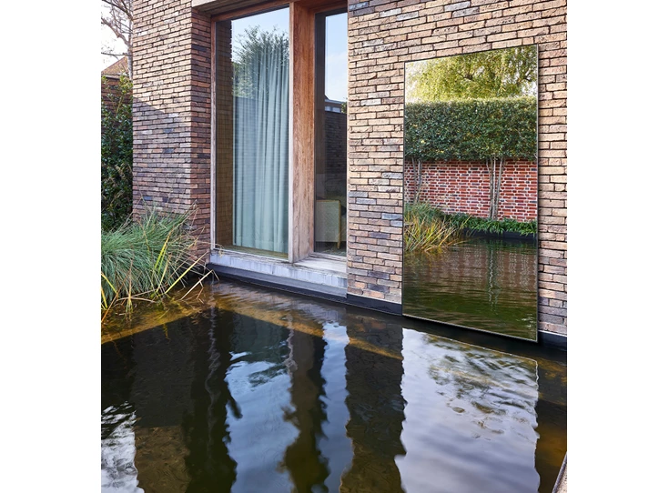 Vijver Spiegel Lucka Outdoor Black XL 2900.451 rechthoekig Deknudt Mirrors