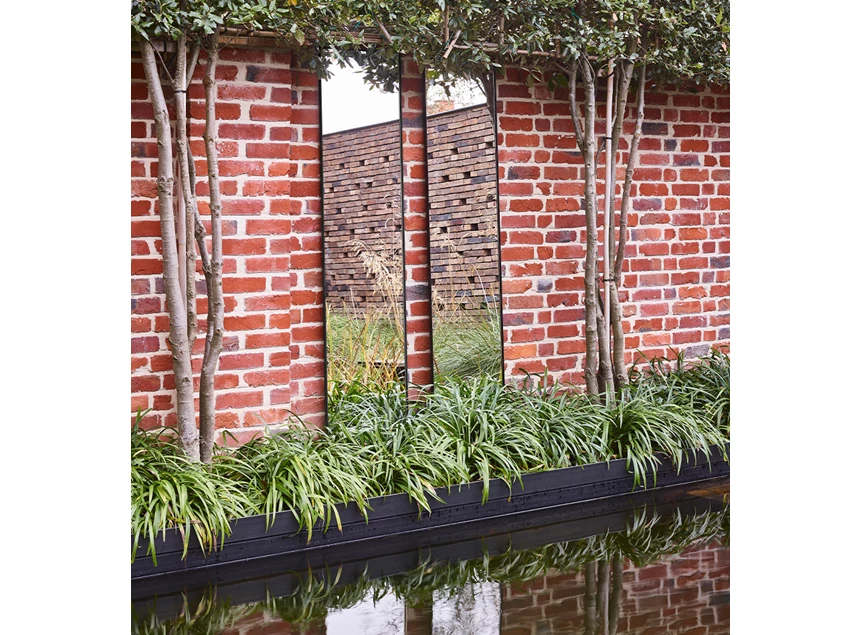 Set van 2 Spiegel Lucka Outdoor Black Hall 2900.351 rechthoekig Deknudt Mirrors