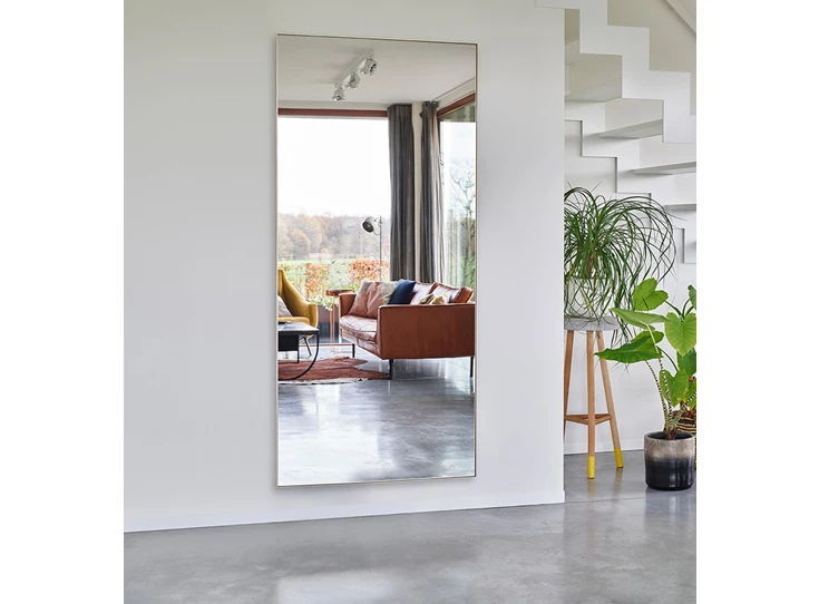 Sfeerfoto Spiegel Lucka Gold XL 2795.431 rechthoekig goud Deknudt Mirrors