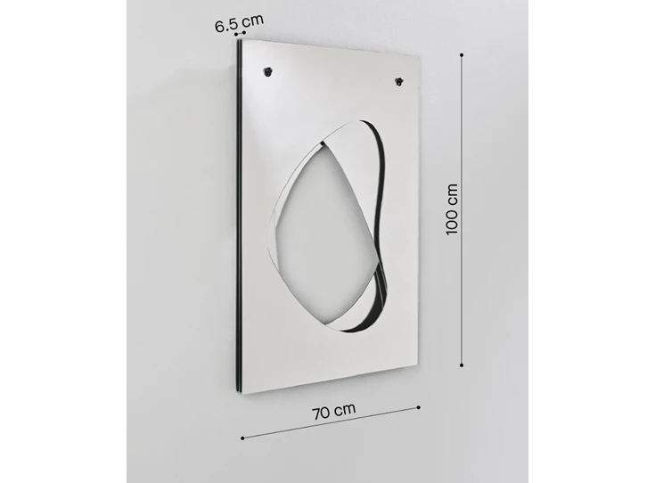 Afmetingen Spiegel Infinito 2923.201 rechthoekig Deknudt Mirrors