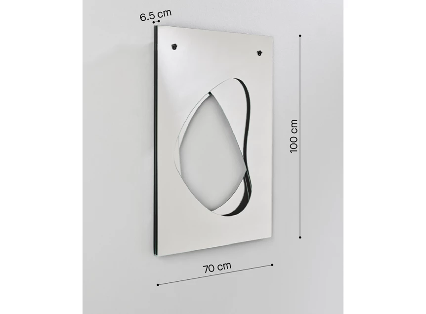 Afmetingen Spiegel Infinito 2923.201 rechthoekig Deknudt Mirrors