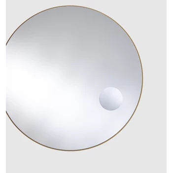 Spiegel Hoop Zoom Bronze M 2881.218 rond Deknudt Mirrors