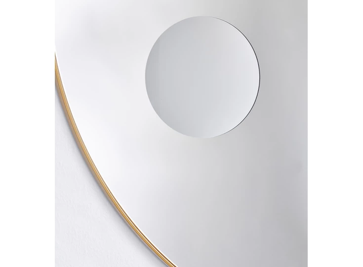 Detail Spiegel Hoop Zoom Bronze M 2881.218 rond Deknudt Mirrors