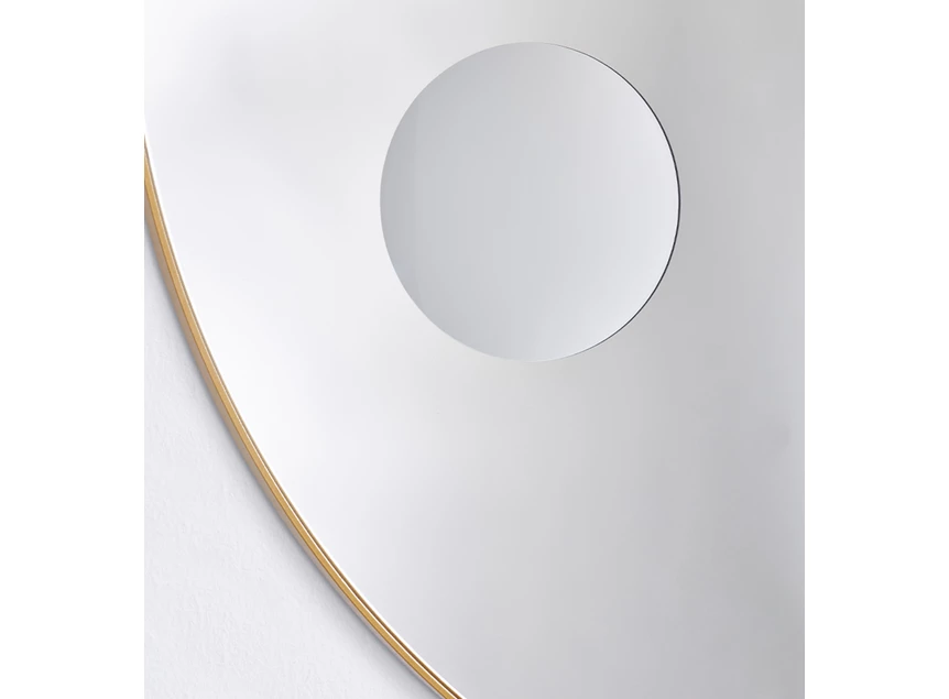Detail Spiegel Hoop Zoom Bronze M 2881.218 rond Deknudt Mirrors