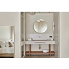 Badkamer Spiegel Hoop Zoom Bronze M 2881.218 rond Deknudt Mirrors