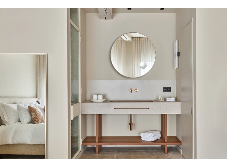 Badkamer Spiegel Hoop Zoom Bronze M 2881.218 rond Deknudt Mirrors