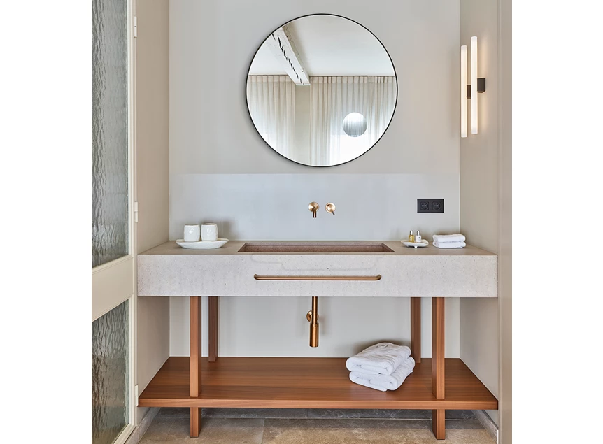 Badkamer Spiegel Hoop Zoom Black M 2881.258 rond Deknudt Mirrors