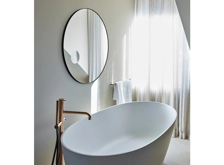 Sfeerfoto Spiegel Hoop Zoom Black M 2881.258 rond Deknudt Mirrors