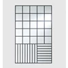Spiegel Grid Black 2885.351 rechthoekig Deknudt Mirrors
