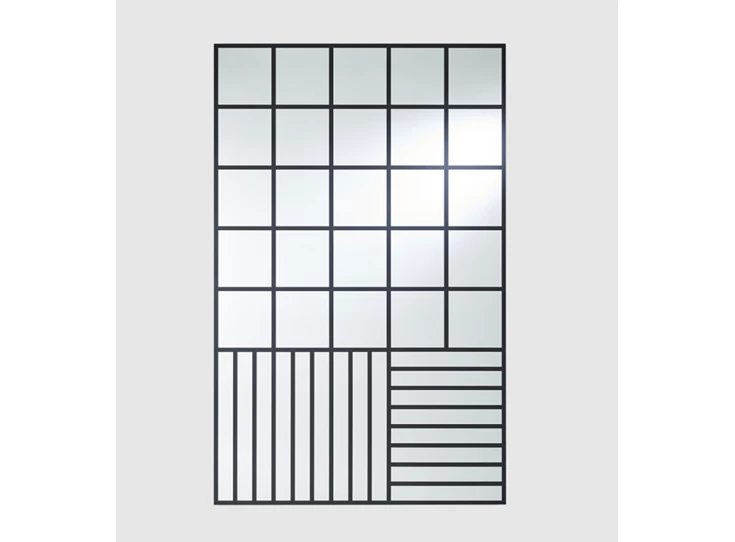 Spiegel Grid Black 2885.351 rechthoekig Deknudt Mirrors