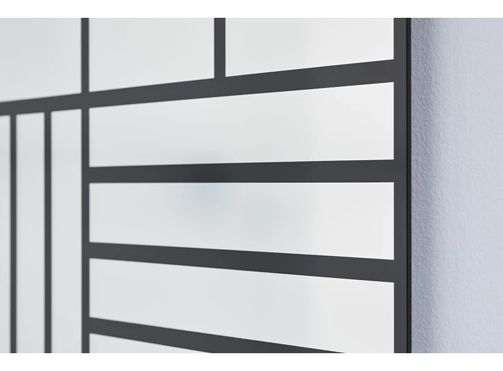 Detail Spiegel Grid Black 2885.351 rechthoekig Deknudt Mirrors