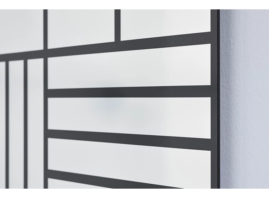 Detail Spiegel Grid Black 2885.351 rechthoekig Deknudt Mirrors