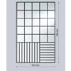 Afmetingen Spiegel Grid Black 2885.351 rechthoekig Deknudt Mirrors
