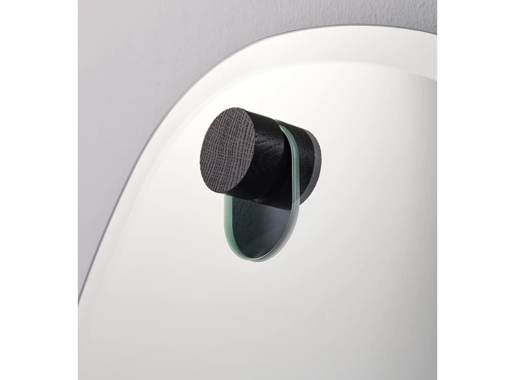 Zwarte dop Spiegel Globo Lago 2888.302 organisch Deknudt Mirrors