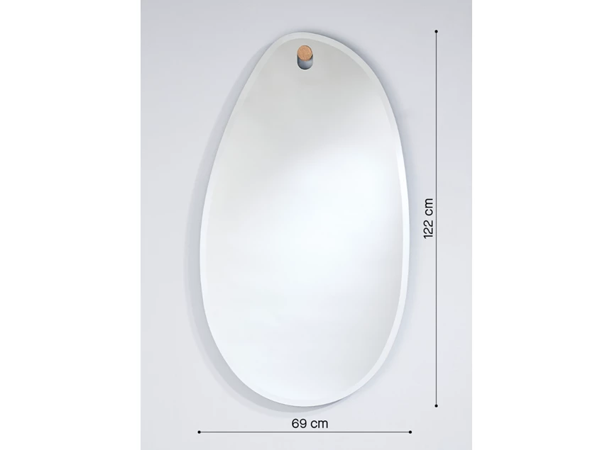 Afmetingen Spiegel Globo Lago 2888.302 organisch Deknudt Mirrors