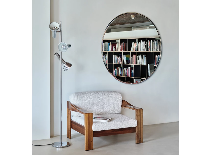 Zijkant natuur Spiegel Globo L 2796.302 rond Deknudt Mirrors