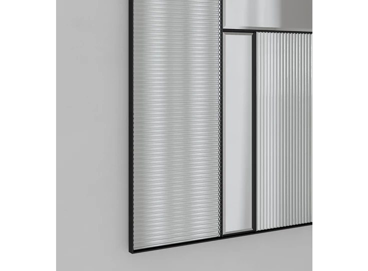 Detail Spiegel Finestra Flutes XL 2878.402 rechthoekig Deknudt Mirrors