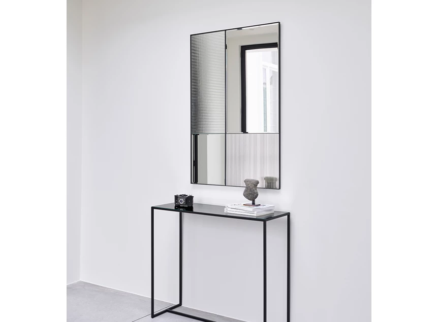 Hal Spiegel Finestra Flutes Rect 2878.202 rechthoekig Deknudt Mirrors