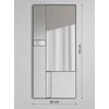 Afmetingen Spiegel Finestra Deco XL 2878.452 rechthoekig Deknudt Mirrors