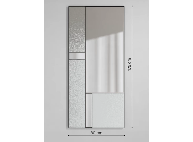 Afmetingen Spiegel Finestra Deco XL 2878.452 rechthoekig Deknudt Mirrors