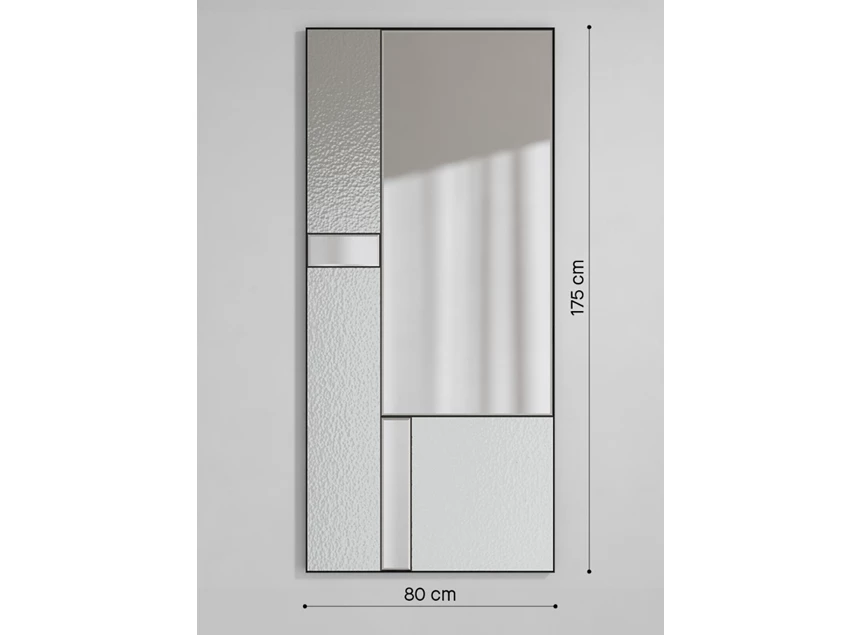 Afmetingen Spiegel Finestra Deco XL 2878.452 rechthoekig Deknudt Mirrors