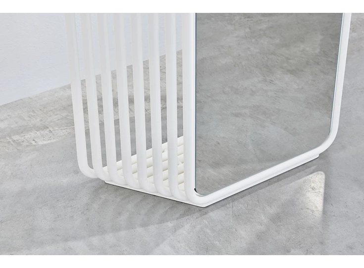 Onderkant Spiegel Echo White 2907.470 vrijstaand Deknudt Mirrors